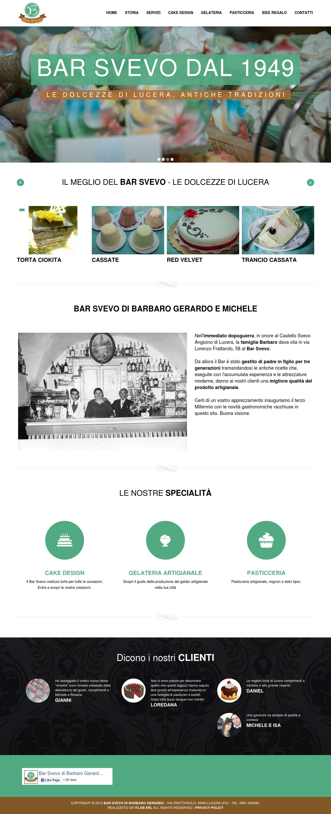 creazione siti web bar pasticcerie