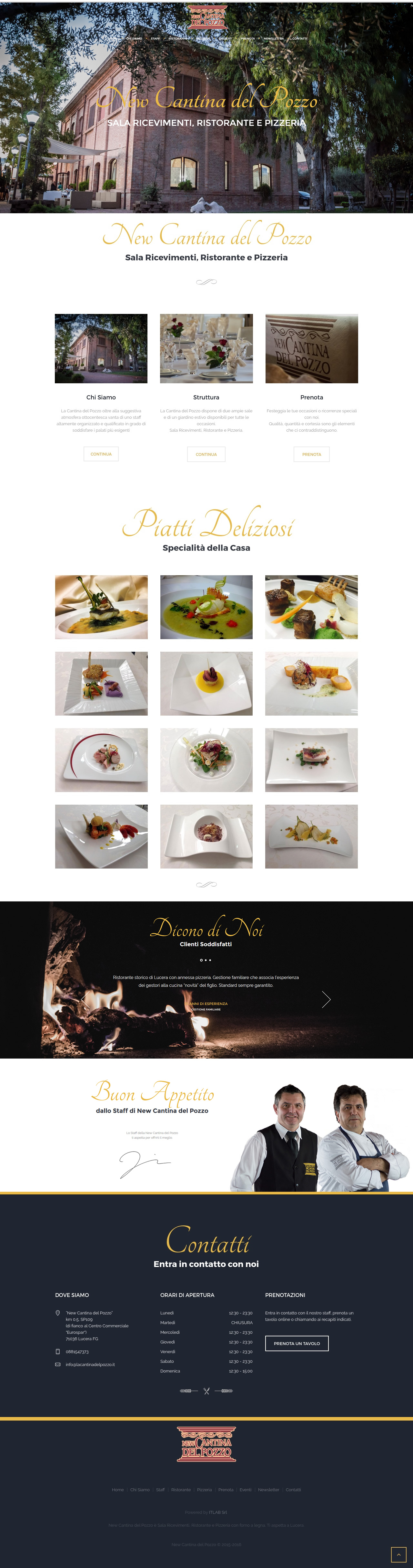 creazione siti web ristorante e pizzeria